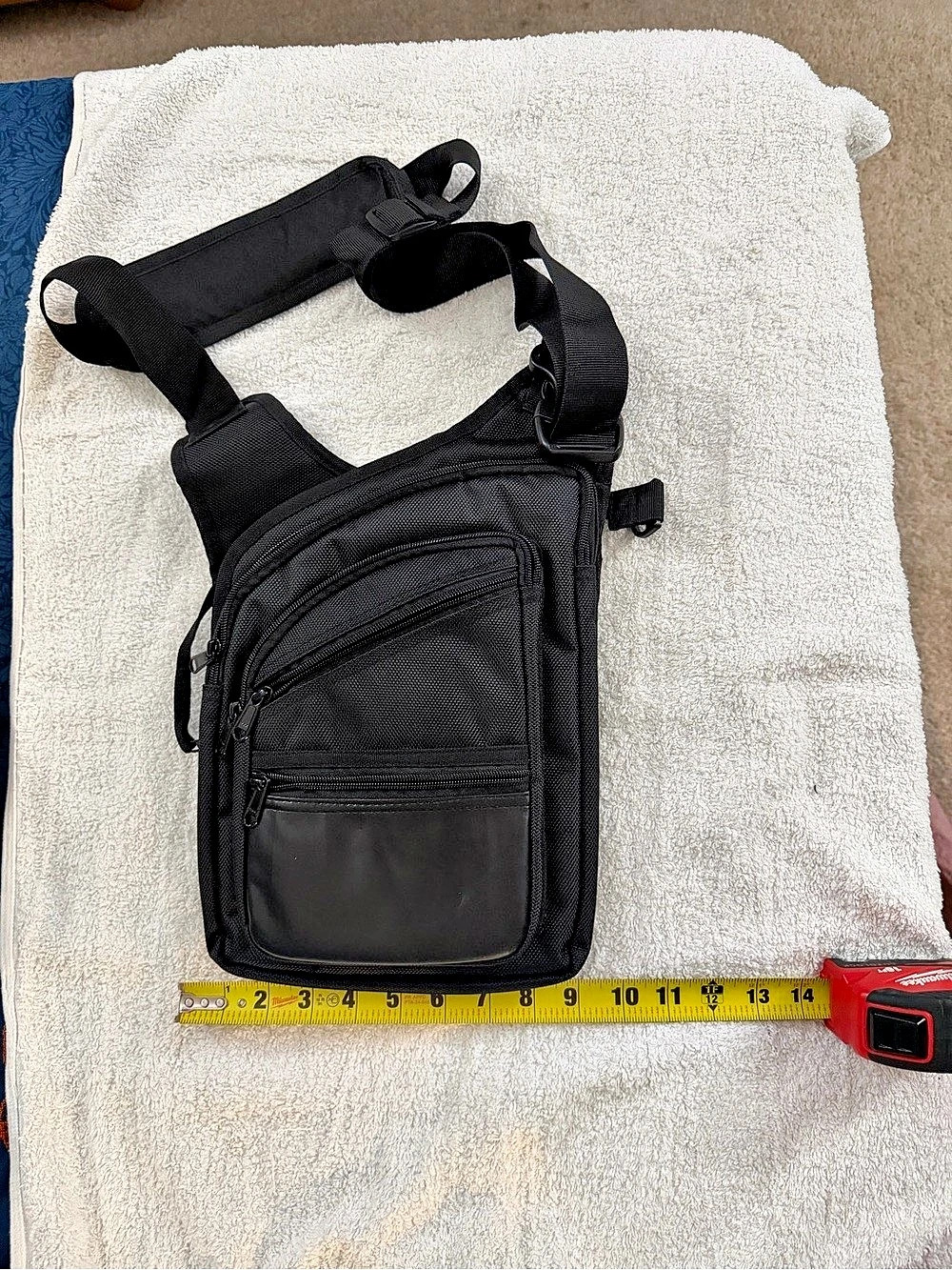 Gerry Black Crossbody Messenger Bag